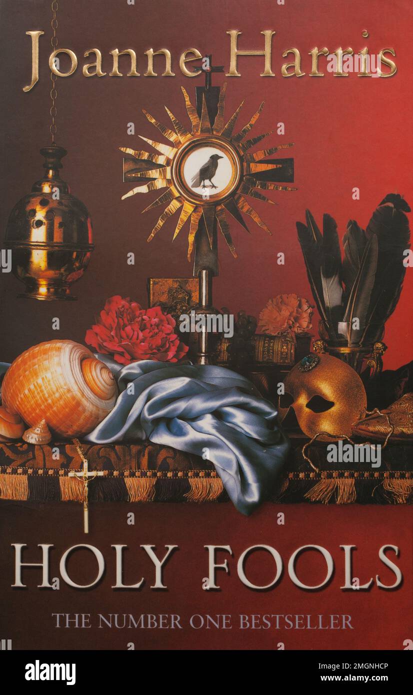 The book, Holy Fools by Joanne Harris Stock Photo