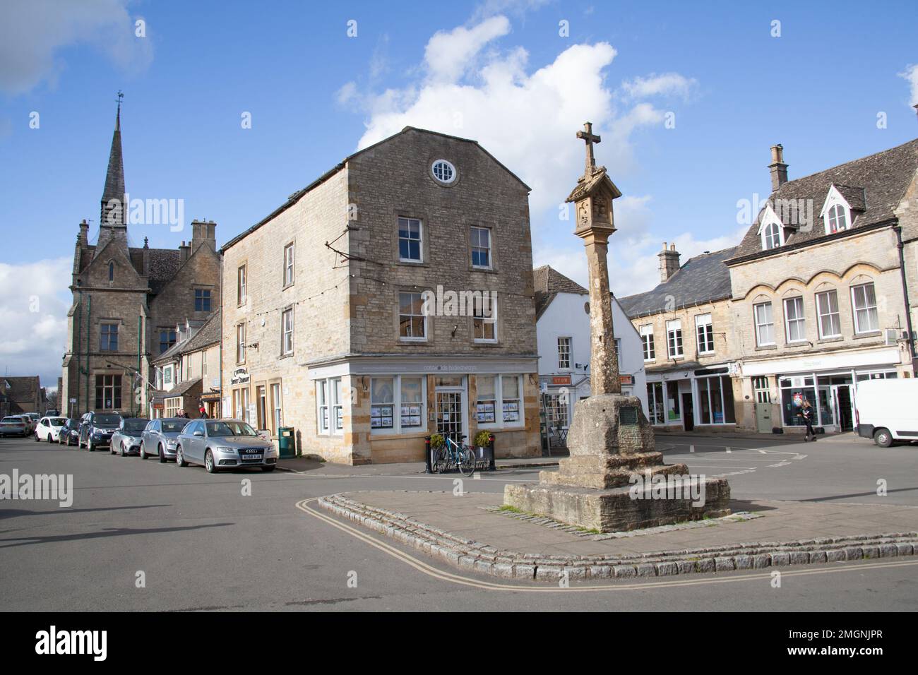 Views of Stow on the Wold in Gloucestershire in the United Kingdom Stock Photo