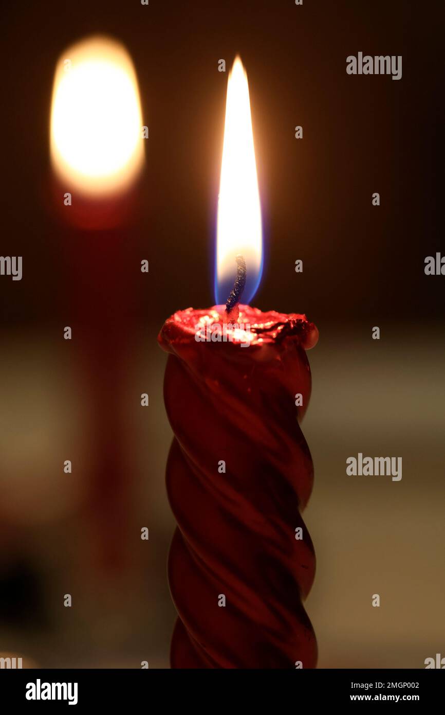 Candle flame Stock Photo