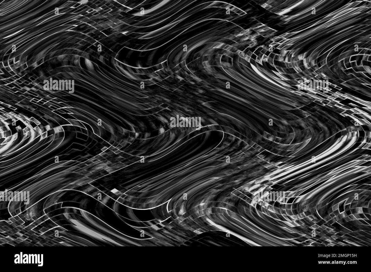 Abstract minimalistic black and white background of a digital pattern ...