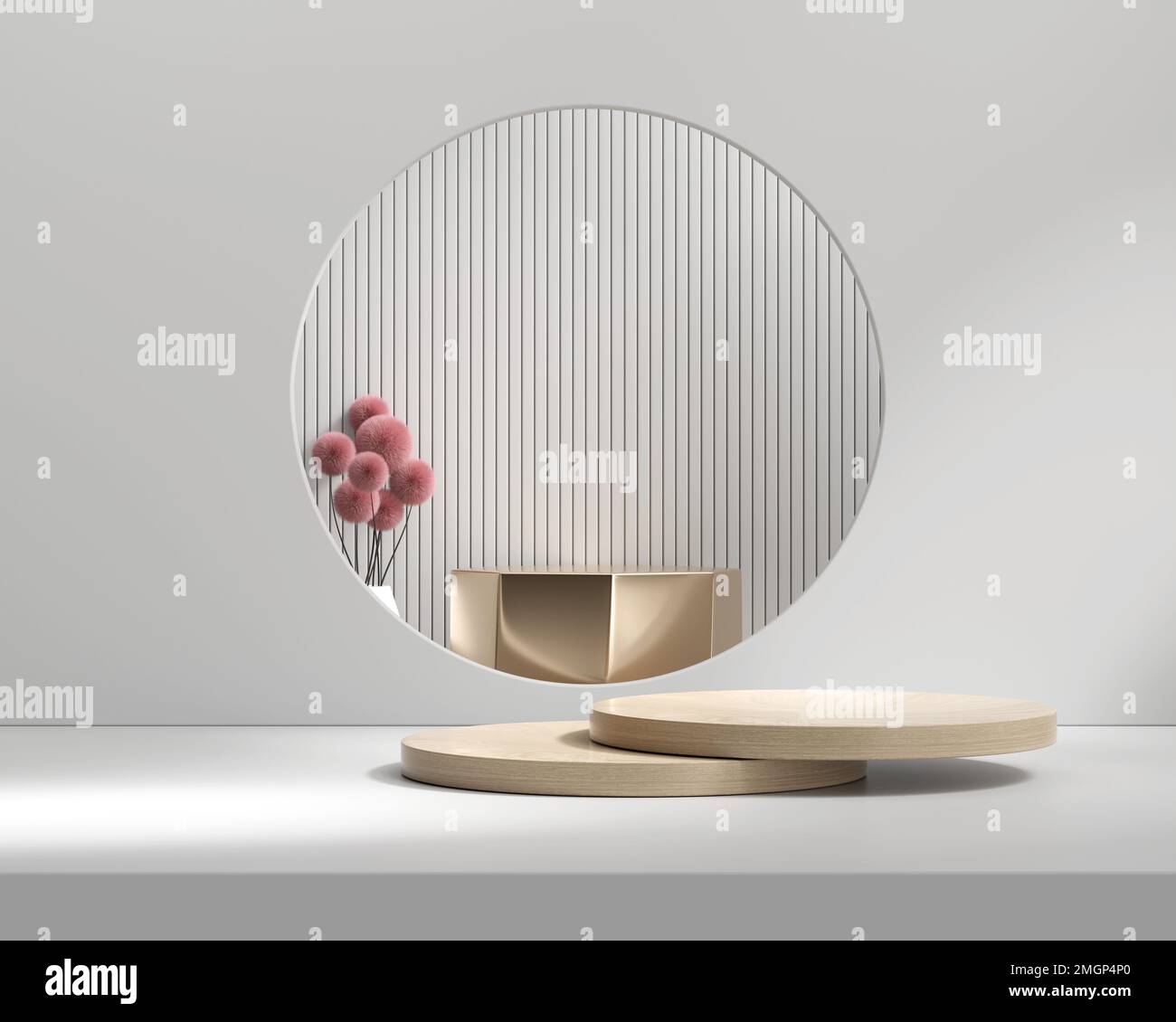 3D rendering platform podium product presentation background Stock ...