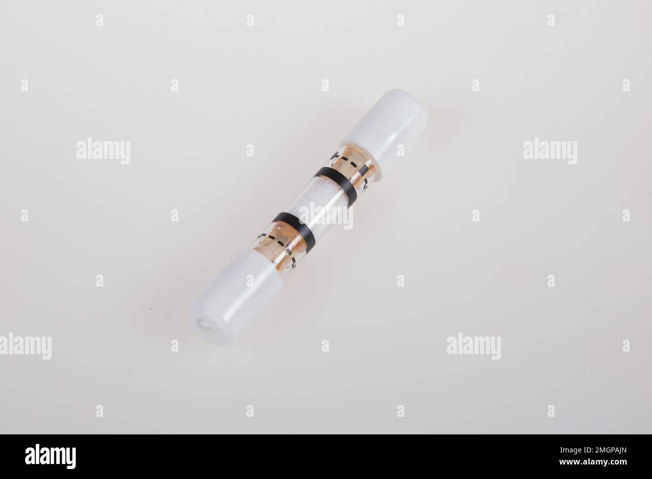 Test of alcohol Alcoholic drink breathalyzer in grey background Stock