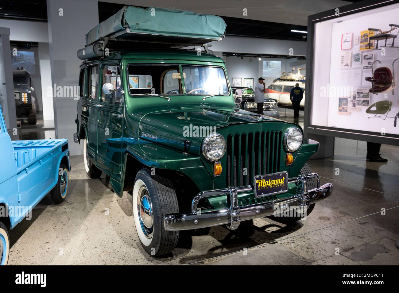 1949 Willis-Overland Jeep Station Wagon in green Stock Photo