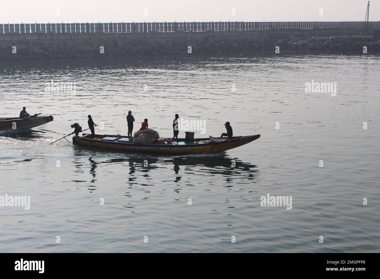 Beautiful Nature boat Stock Photo