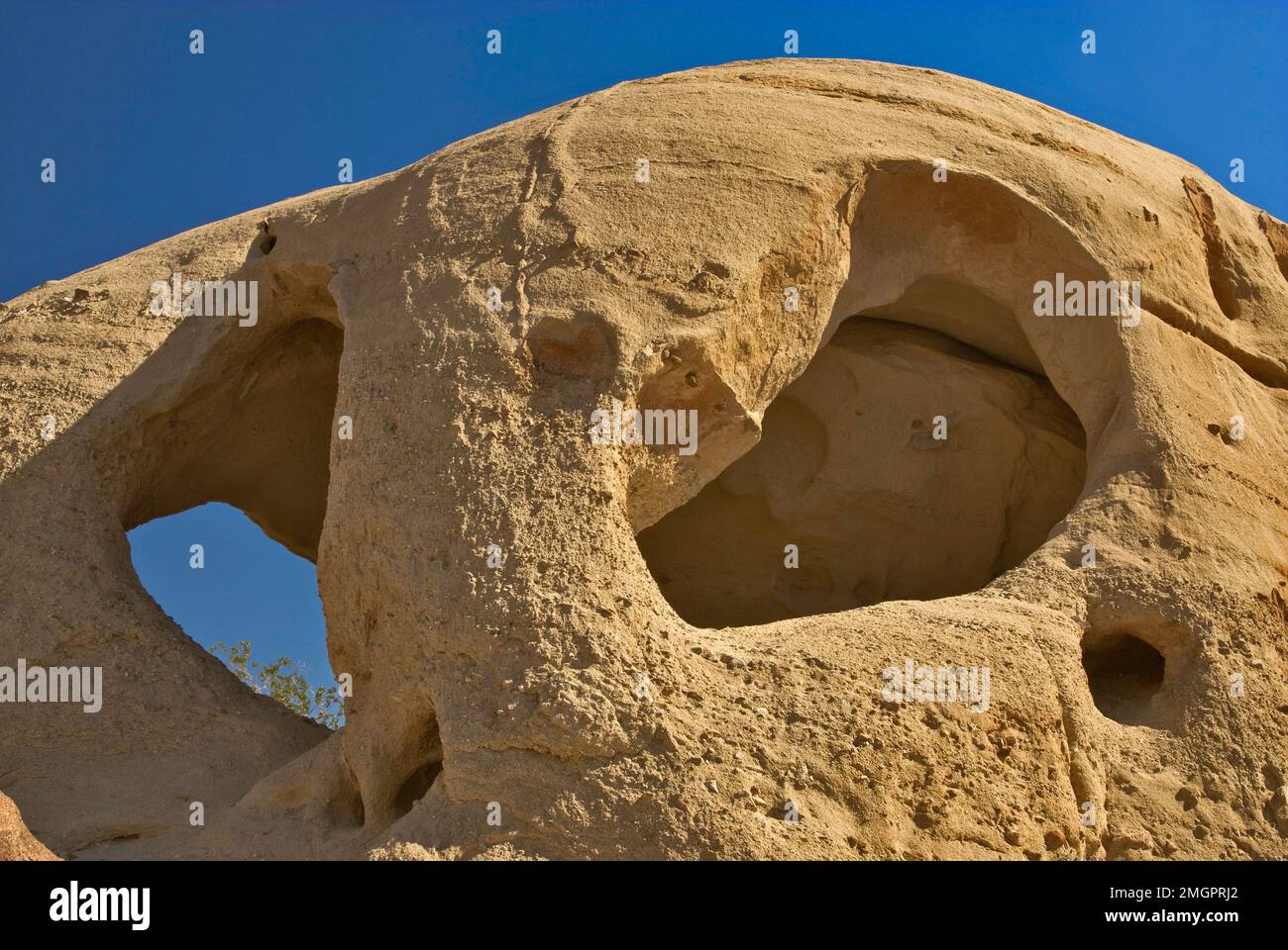 Wind Caves sandstone formations in Split Mountains at Anza Borrego ...