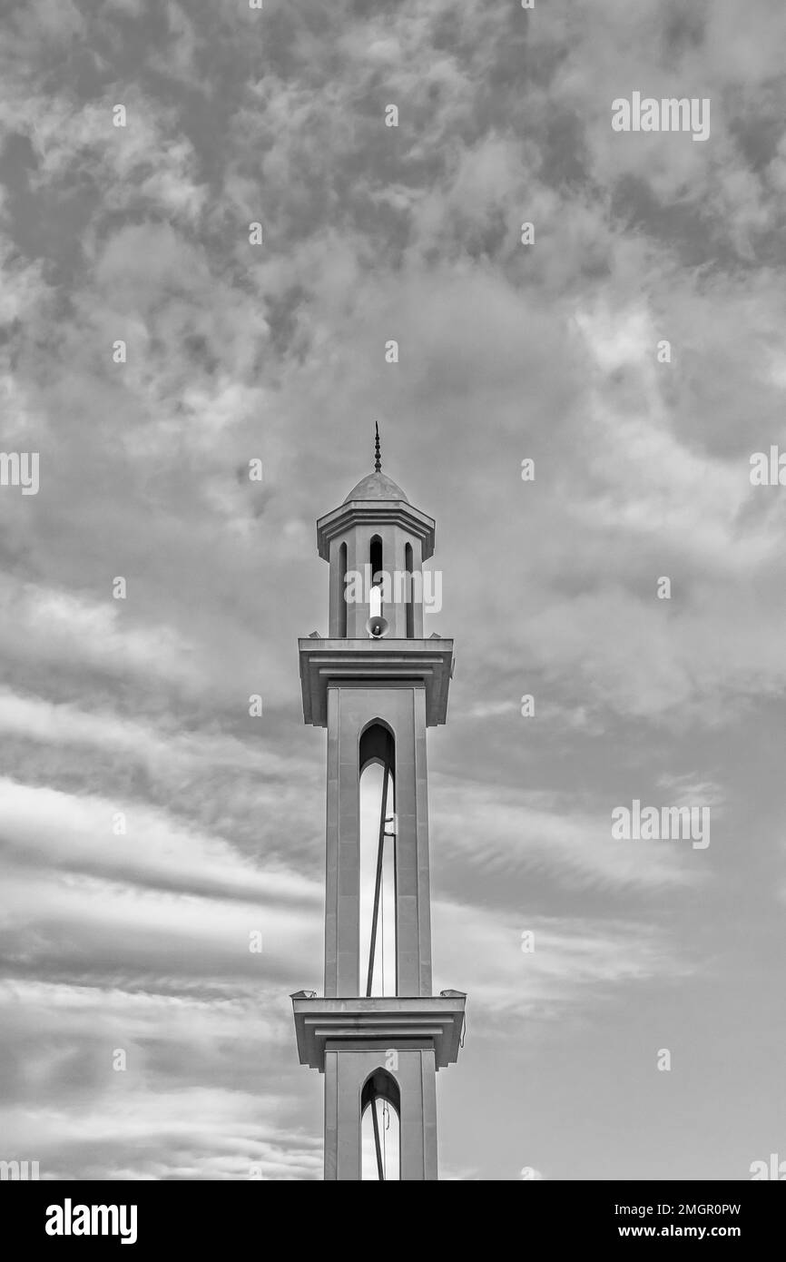 Minaret 11 B&W Stock Photo Alamy