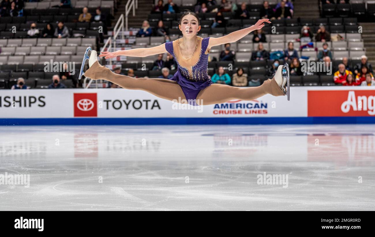 San Jose, USA. 25th Jan, 2023. Hannah Herrera placed fourth in the