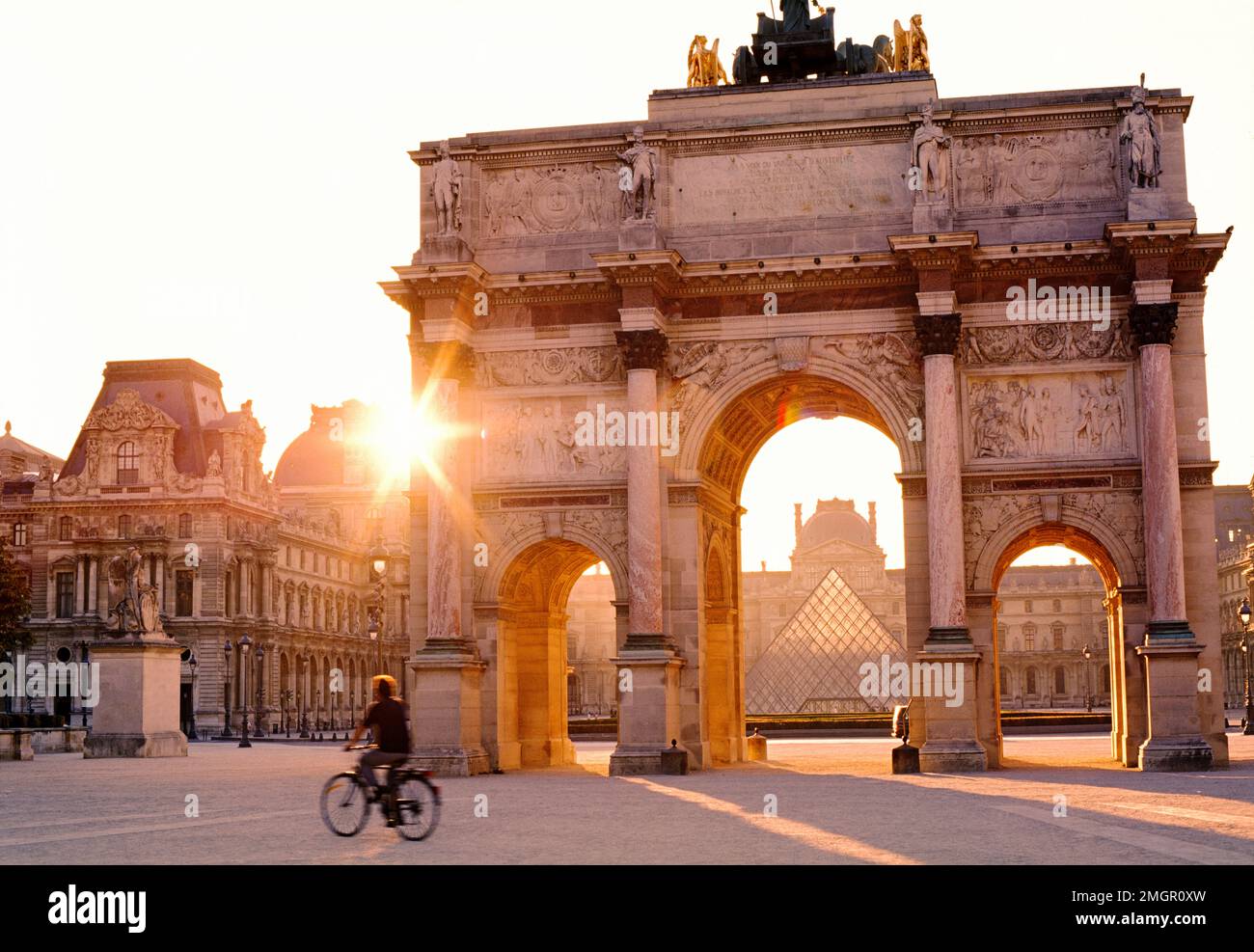 Parias Example France, Paris, The Louvre and The Arc de Triomphe du Carrousel,is a ...