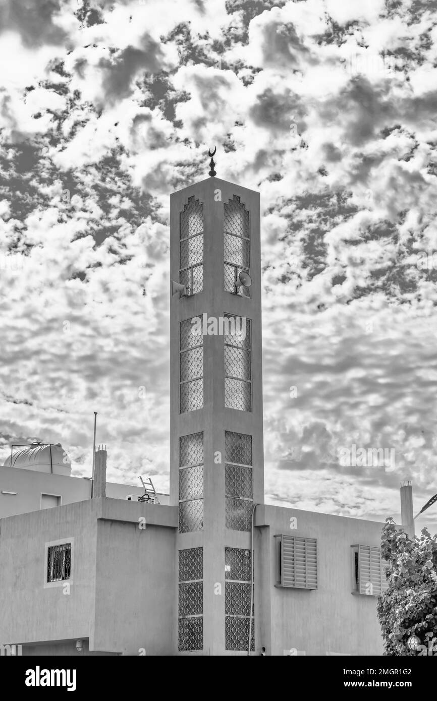 Minaret 14 B&W Stock Photo Alamy