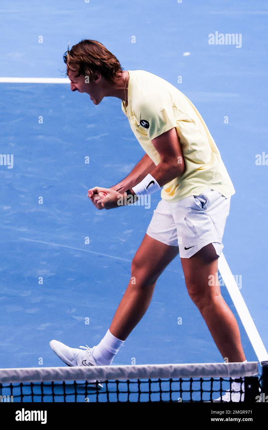 Sebastian korda australian open 2023 hi-res stock photography and ...
