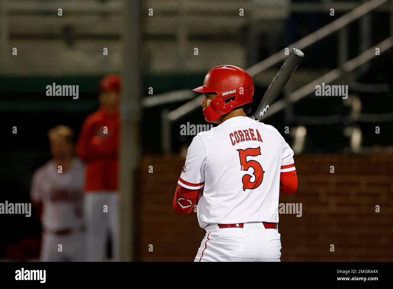 Lamar University's J.C. Correa (5) bats during an Prairie View A&M