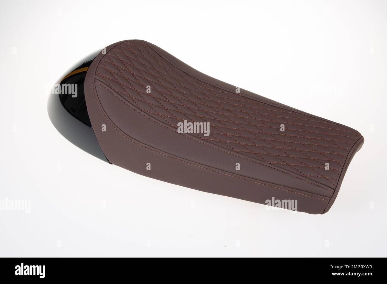 Leather brown seat vintage old motorcycle saddle caferacer for ancient