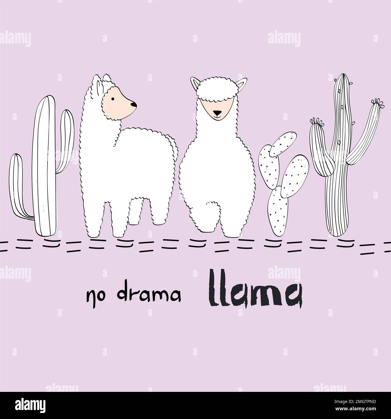 No drama llama Stock Vector Image & Art - Alamy