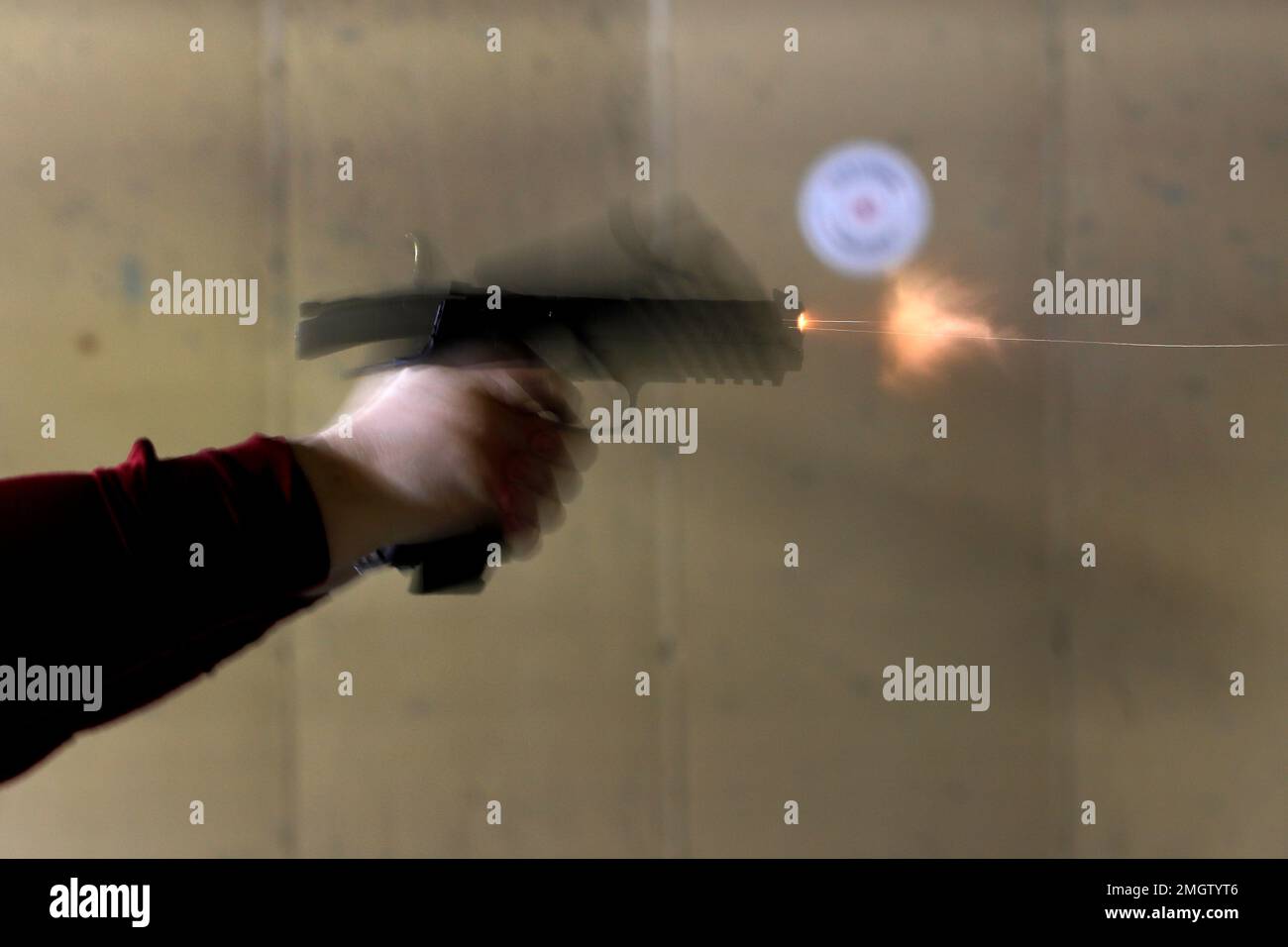 In this Wednesday, Feb. 5, 2020, photo, Kat Ellsworth of Chicago, fires