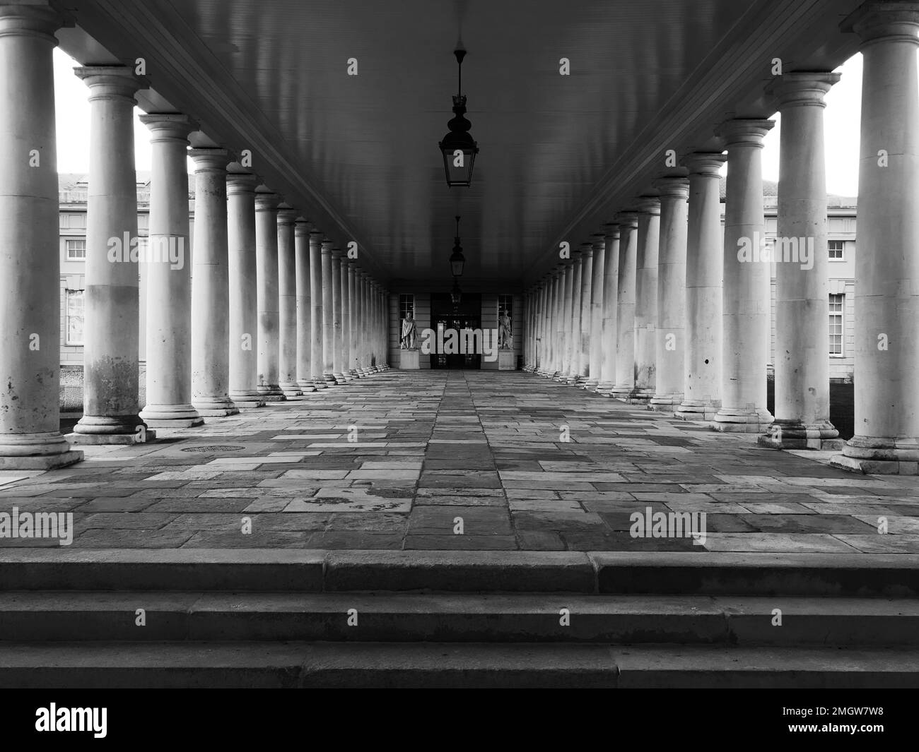 The Colonnade to the Queens House In Greenwich London Stock Photo