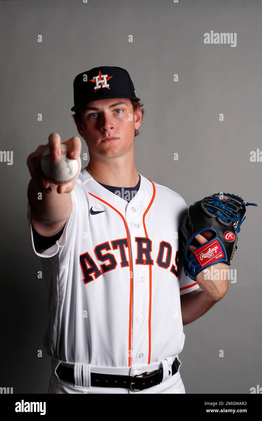 This is a 2020 photo of Forrest Whitley of the Houston Astros baseball  team. This image reflects the Astros active roster as of Tuesday, Feb. 18,  2020, when this image was taken. (