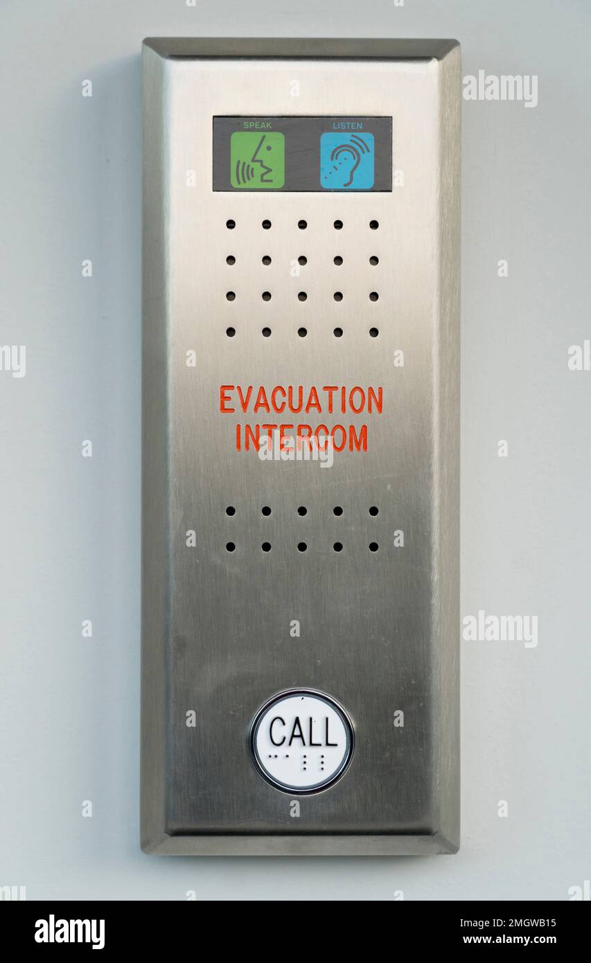 Evacuation intercom hi-res stock photography and images - Alamy