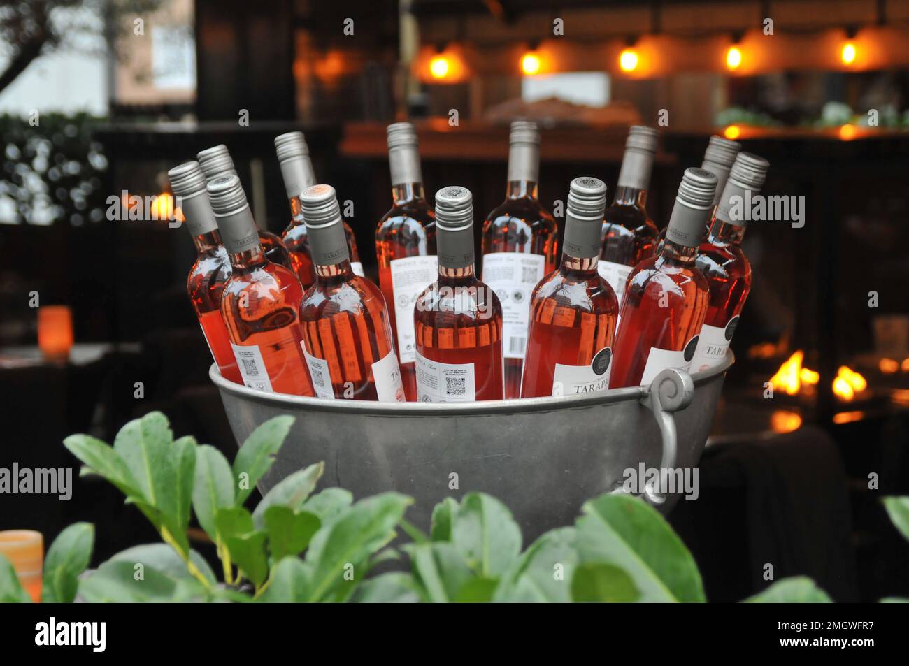 Copenhagen/Denmark/26 January 2023/ Alcohol rose wine boottles