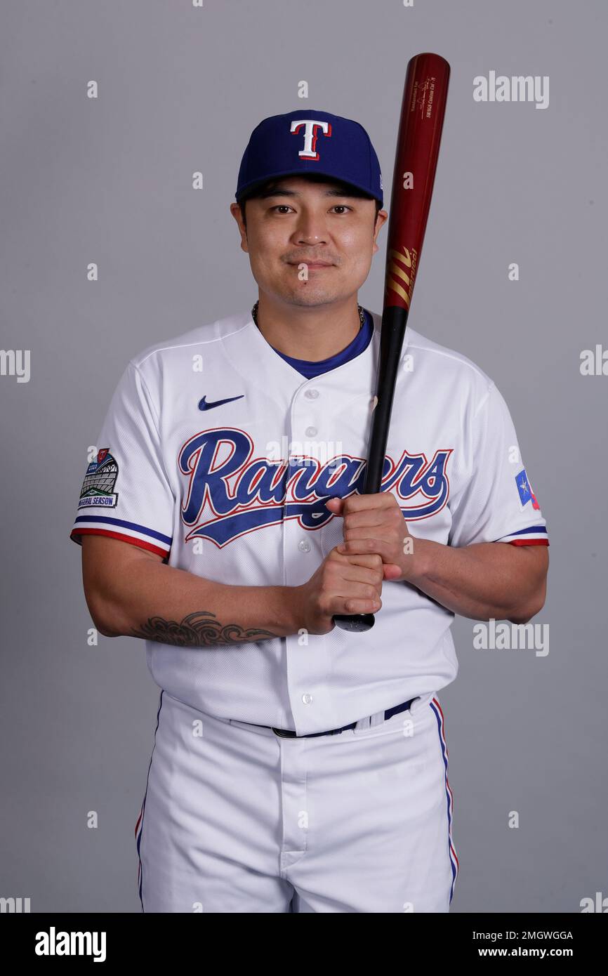 This is a 2020 photo of Shin-Soo Choo of the Texas Rangers baseball team.  This image reflects the Texas Rangers active roster as of Wednesday, Feb.  19, 2020, when this image was