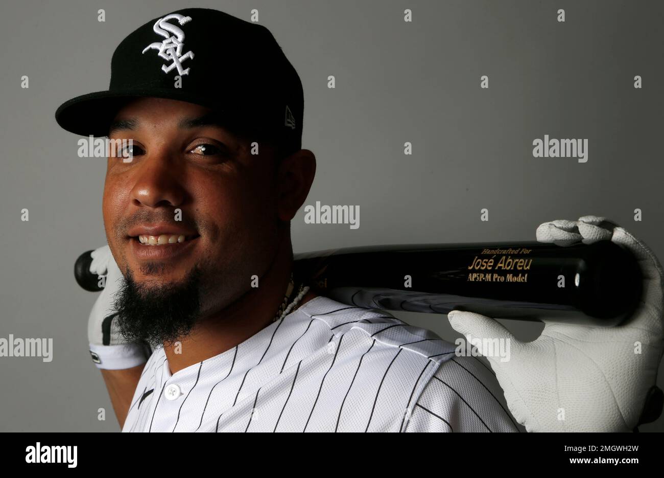 Chicago White Sox first baseman Jose Abreu poses for a photograph during  spring training baseball photo day Thursday, Feb. 20, 2020 in Phoenix. (AP  Photo/Ross D. Franklin Stock Photo - Alamy