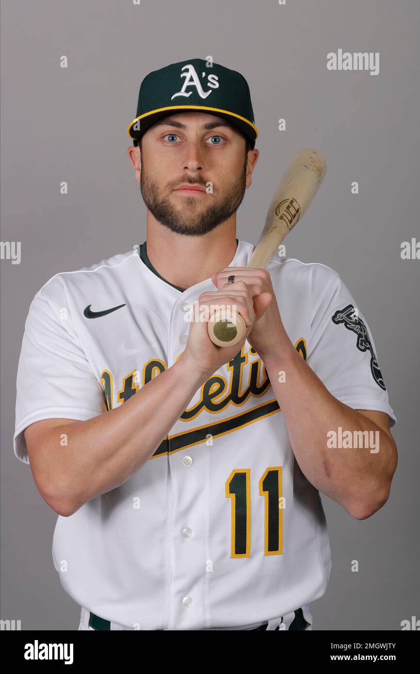This is a 2020 photo of Dustin Fowler of the Oakland Athletics baseball ...