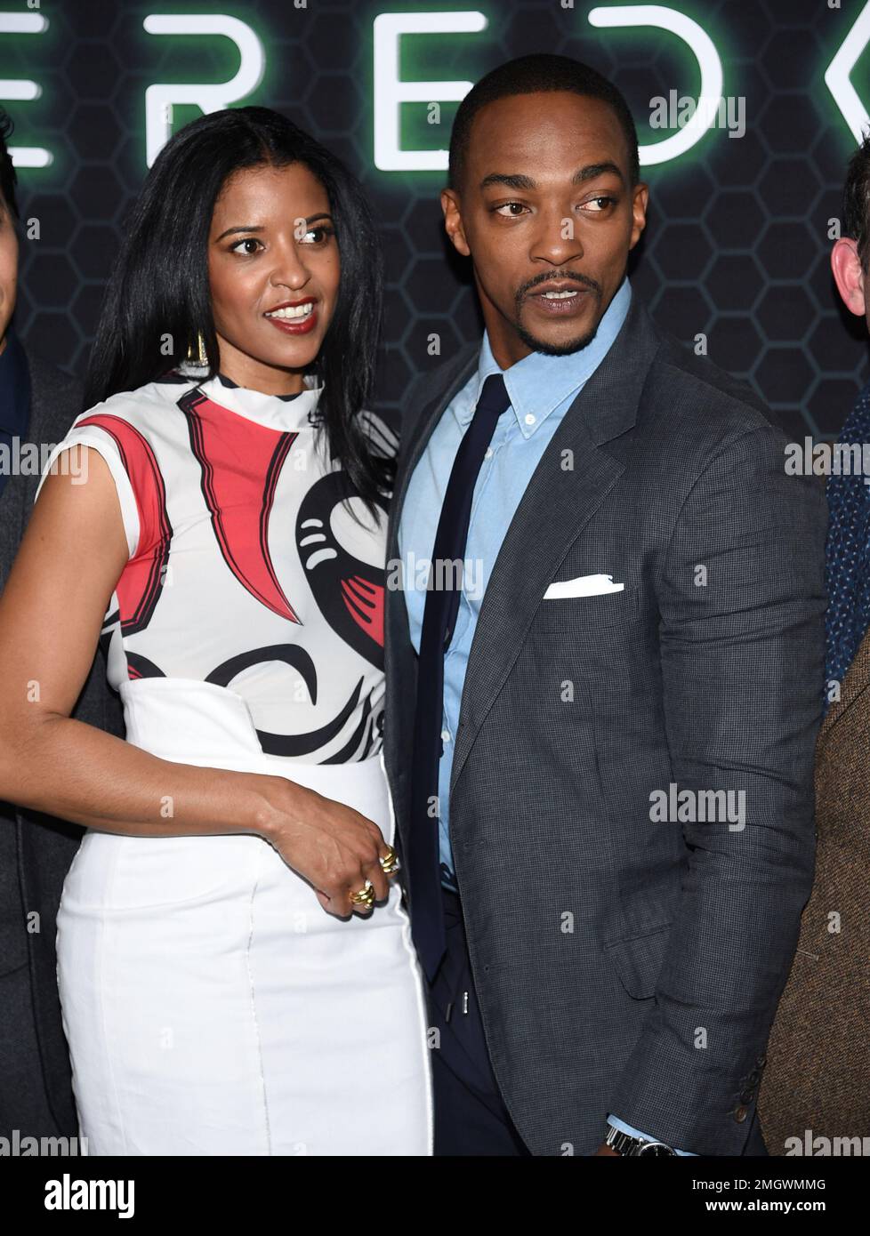 Actors Renée Elise Goldsberry, left, and Anthony Mackie attend Netflix ...