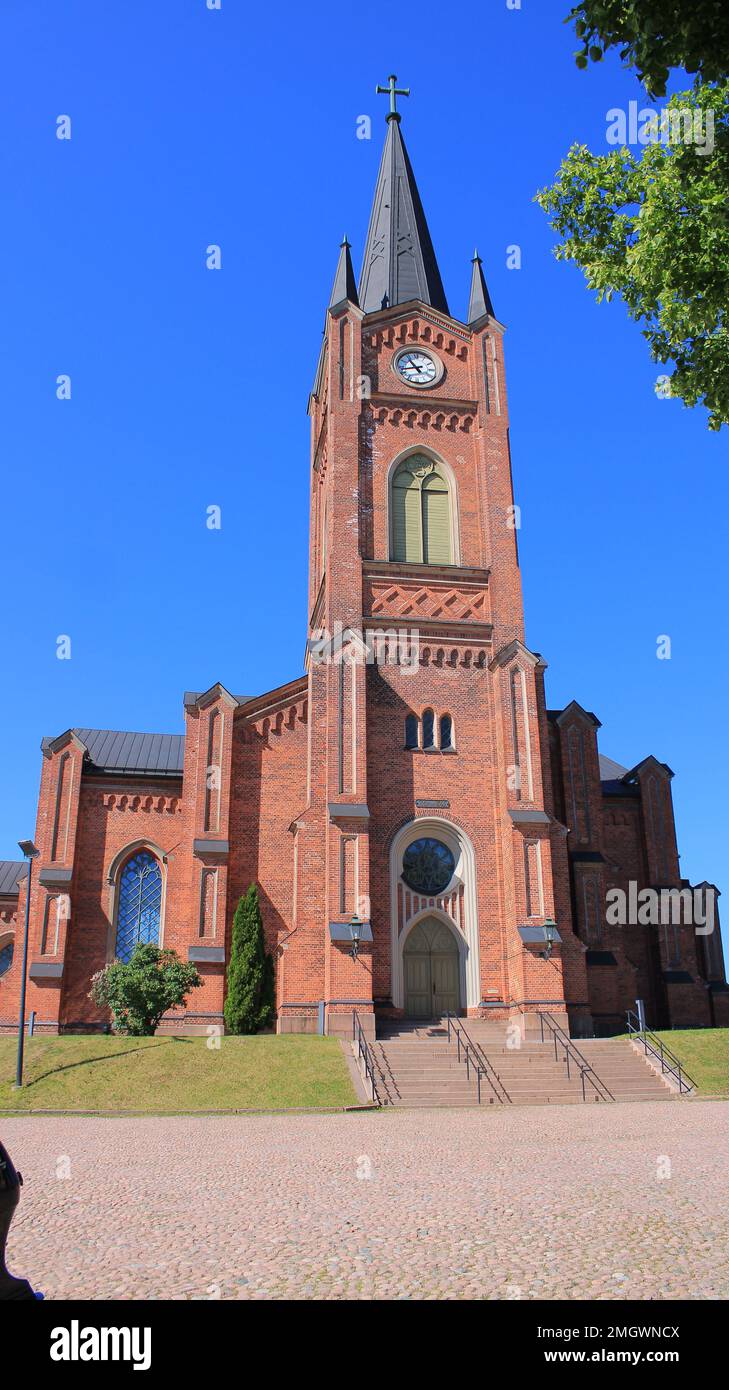 Loviisan kirkko, Georg Theodor Chiewitz ja Julius Basilier 1865, Loviisa Stock Photo