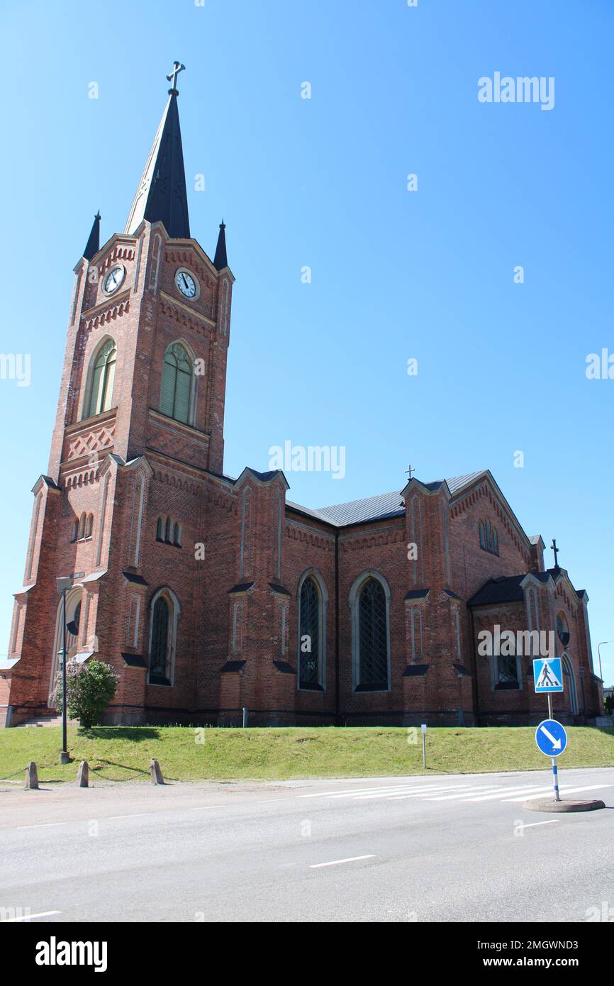 Loviisan kirkko, Georg Theodor Chiewitz ja Julius Basilier 1865, Loviisa Stock Photo