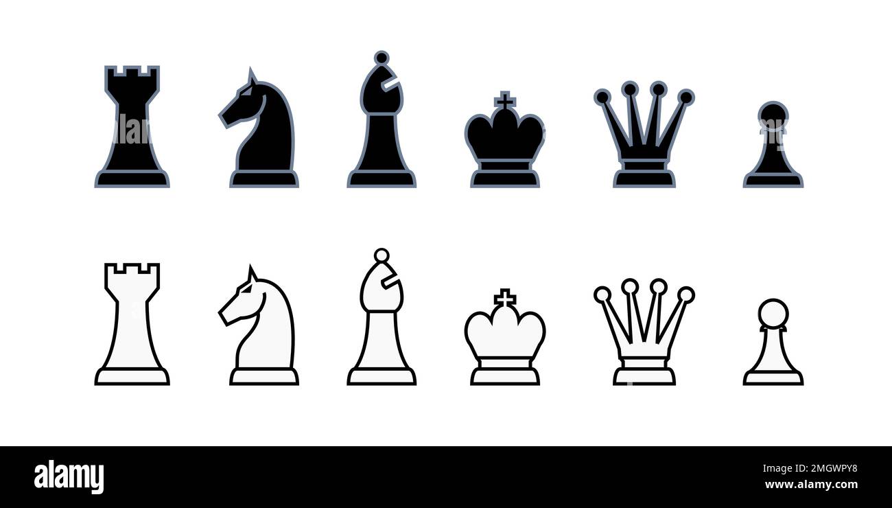 Chess Pieces/Set that resemble the online chess pieces (just the tops ...