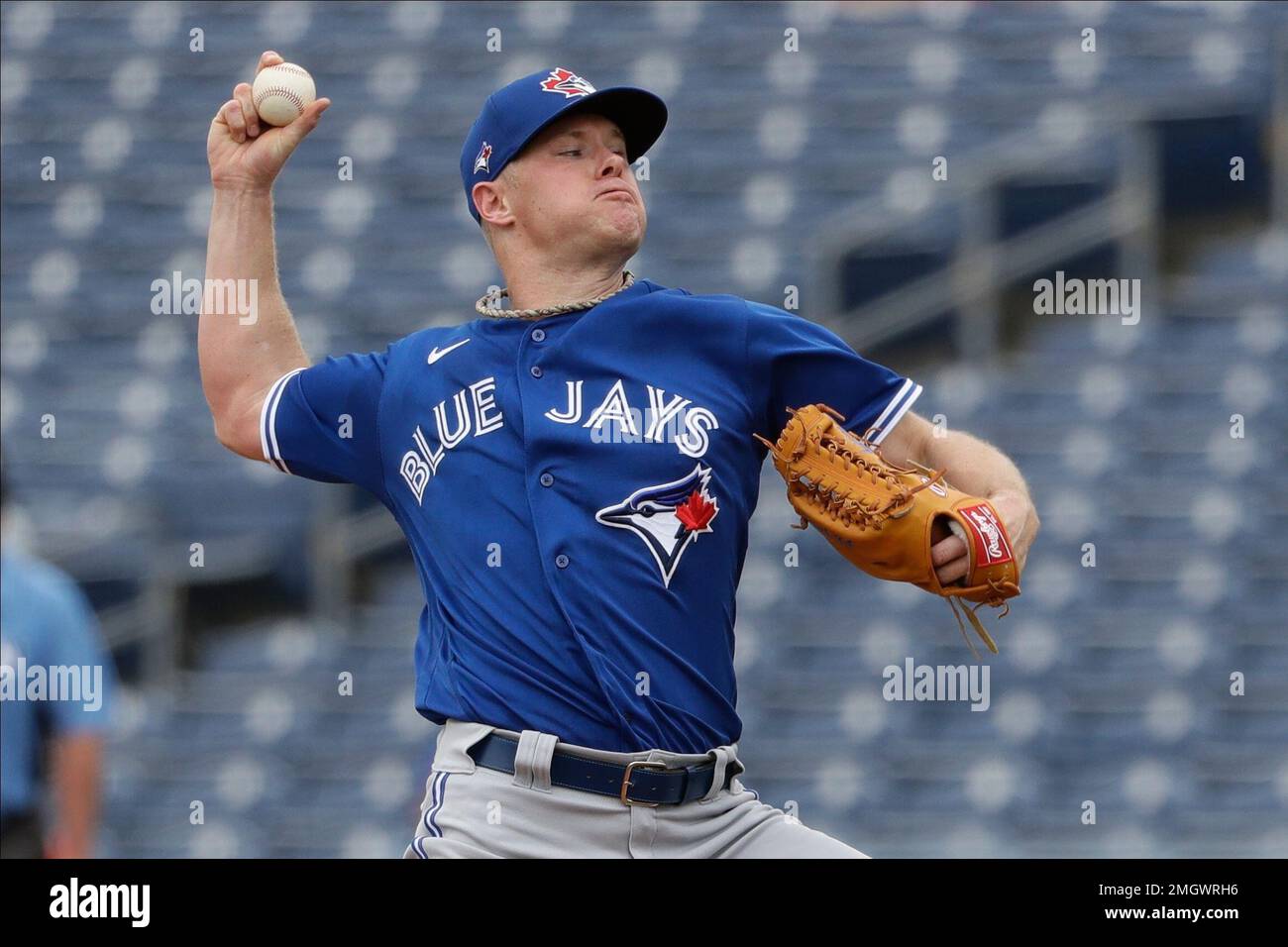 Toronto Blue Jays starting pitcher Chase Anderson during the second ...