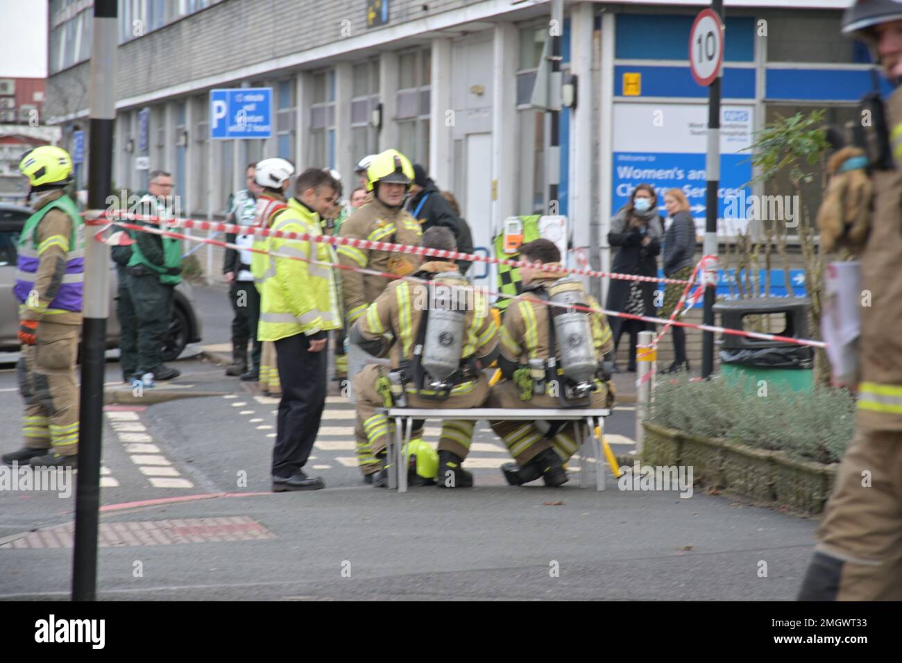 Part of Watford General Hospital has been evacuated after a chemical