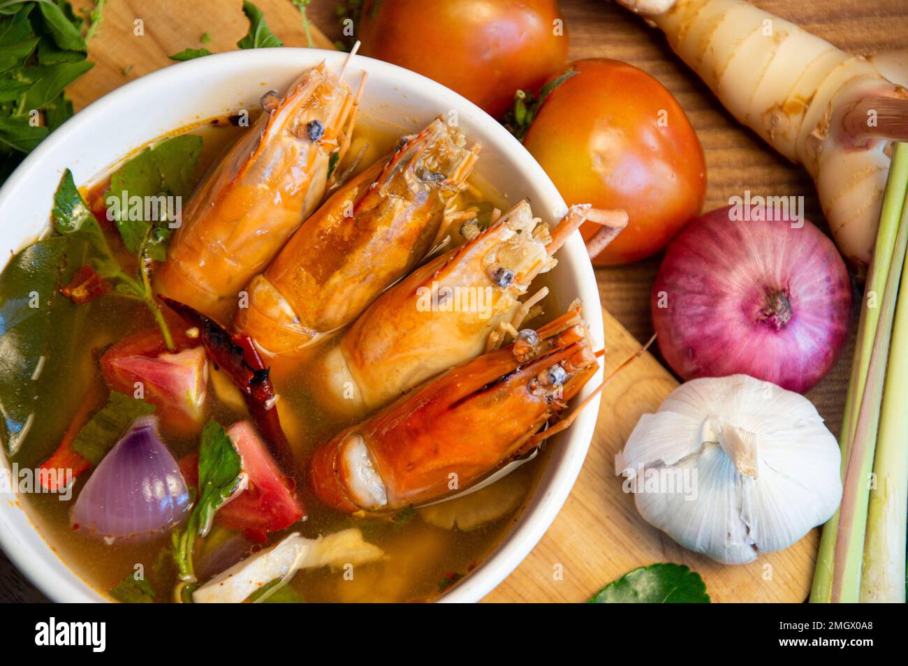 Tom Klong, river prawns, Thai food, Thai street food, original Thai