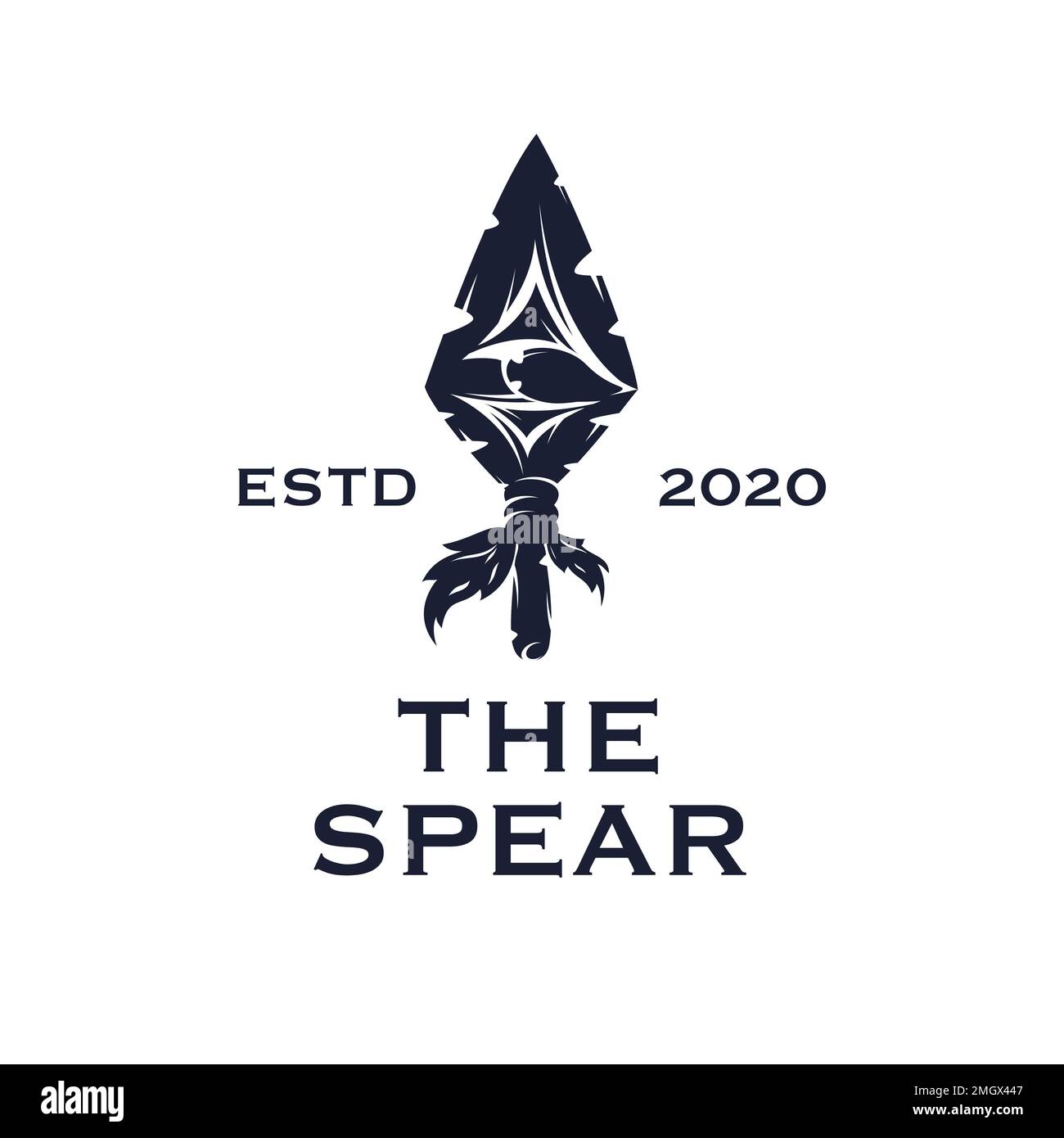 The spear arrowhead symbol company Stock Vector