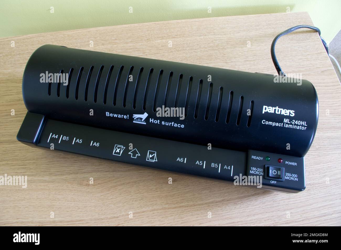 Electric Compact Laminator Machine, UK Stock Photo Alamy