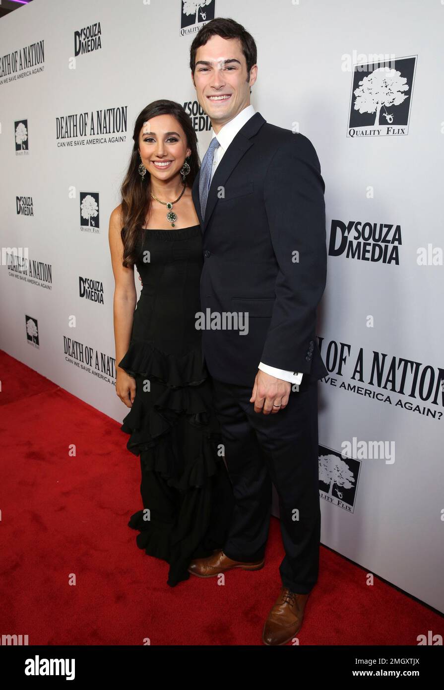 Danielle D'Souza and Brandon Gill seen at the premiere of "Death of a