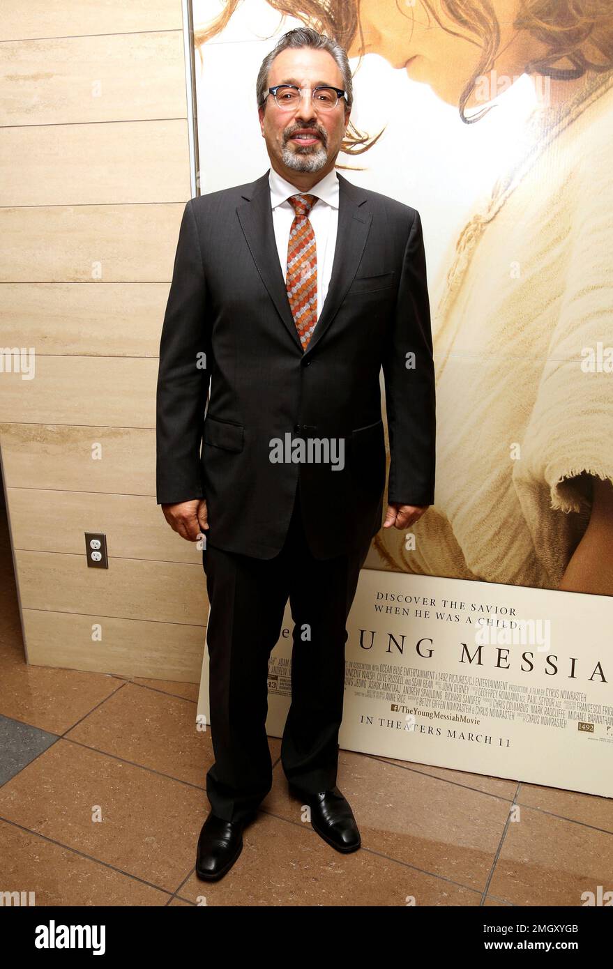 Producer Michael Barnathan seen at the Focus Features "The Young Messiah" Screening at Cinemark Playa Vista on Thursday, March 10, 2016 in Los Angeles. (Blair Raughley via AP) Stock Photo
