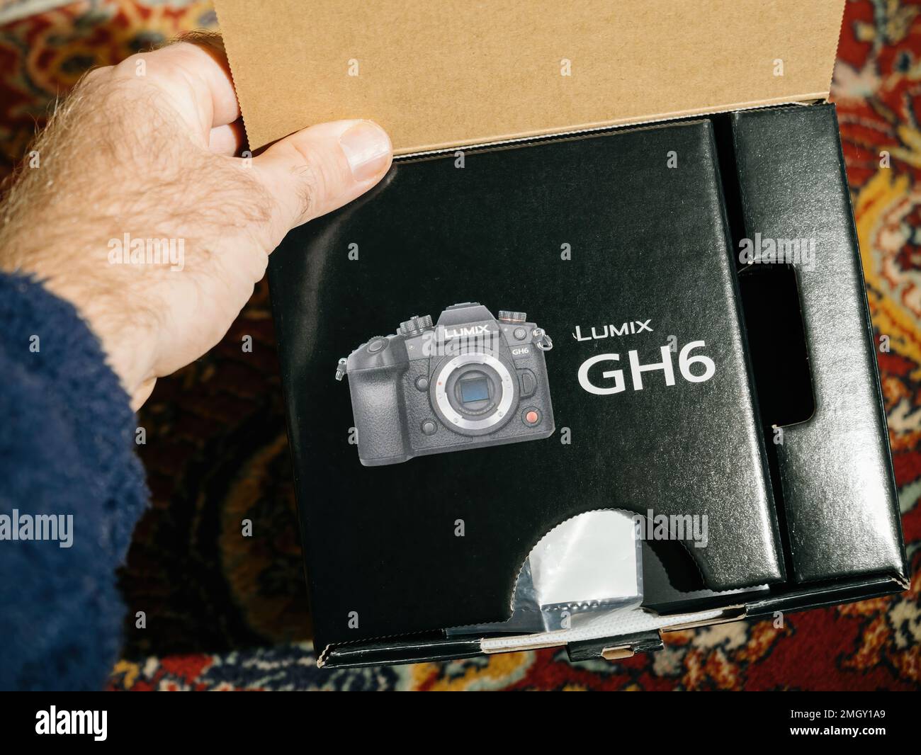 Paris, France Dec 2, 2022 New Panasonic Lumix GH6 mirrorless camera