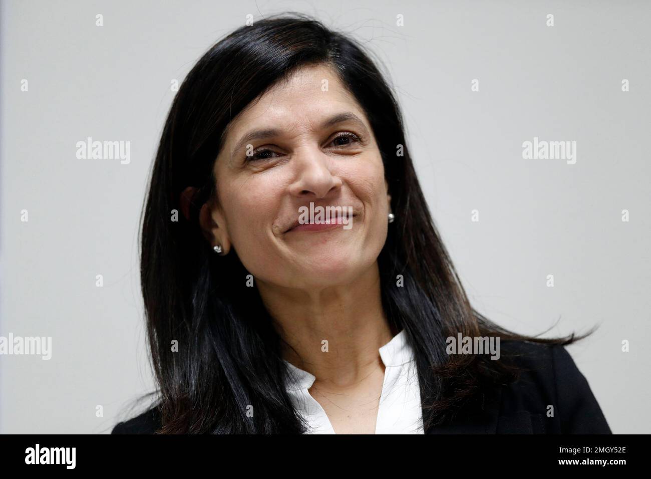 House Speaker Sara Gideon, D Freeport, a candidate for U.S. Senate, speaks at a "Supper with