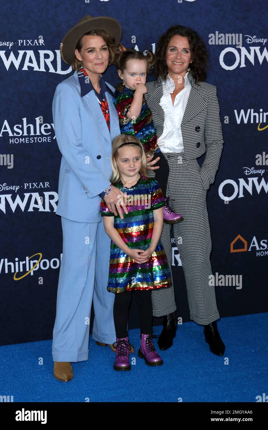 Brandi Carlile, from left, daughters Evangeline Ruth and Elijah and