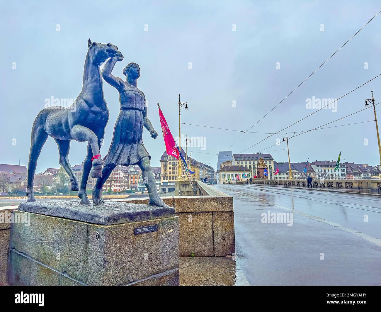 BASEL, SWITZERLAND APRIL 1, 2022 The Amazon sculpture by Carl