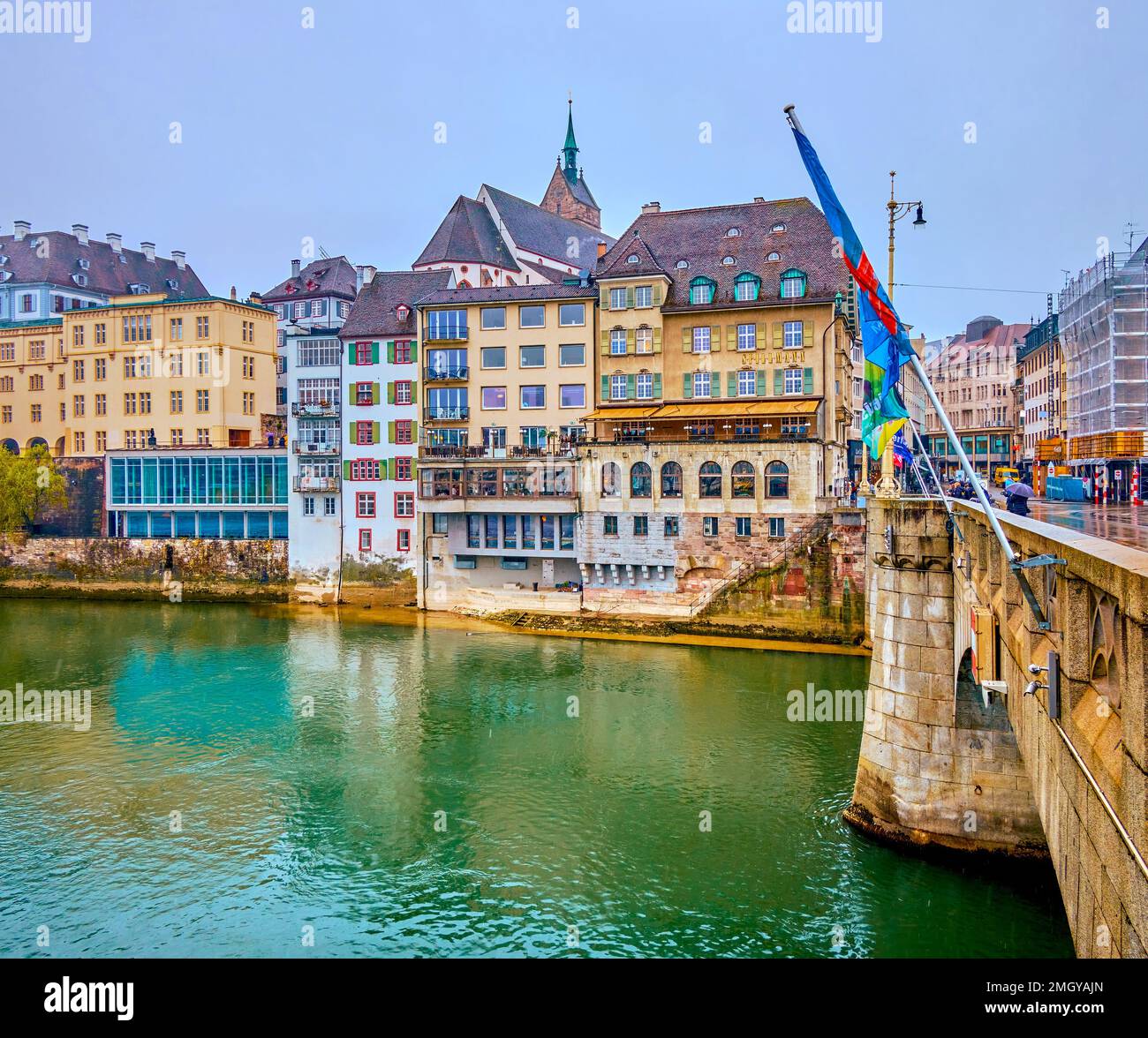 Rhine river bridge promenade basel hi-res stock photography and images ...