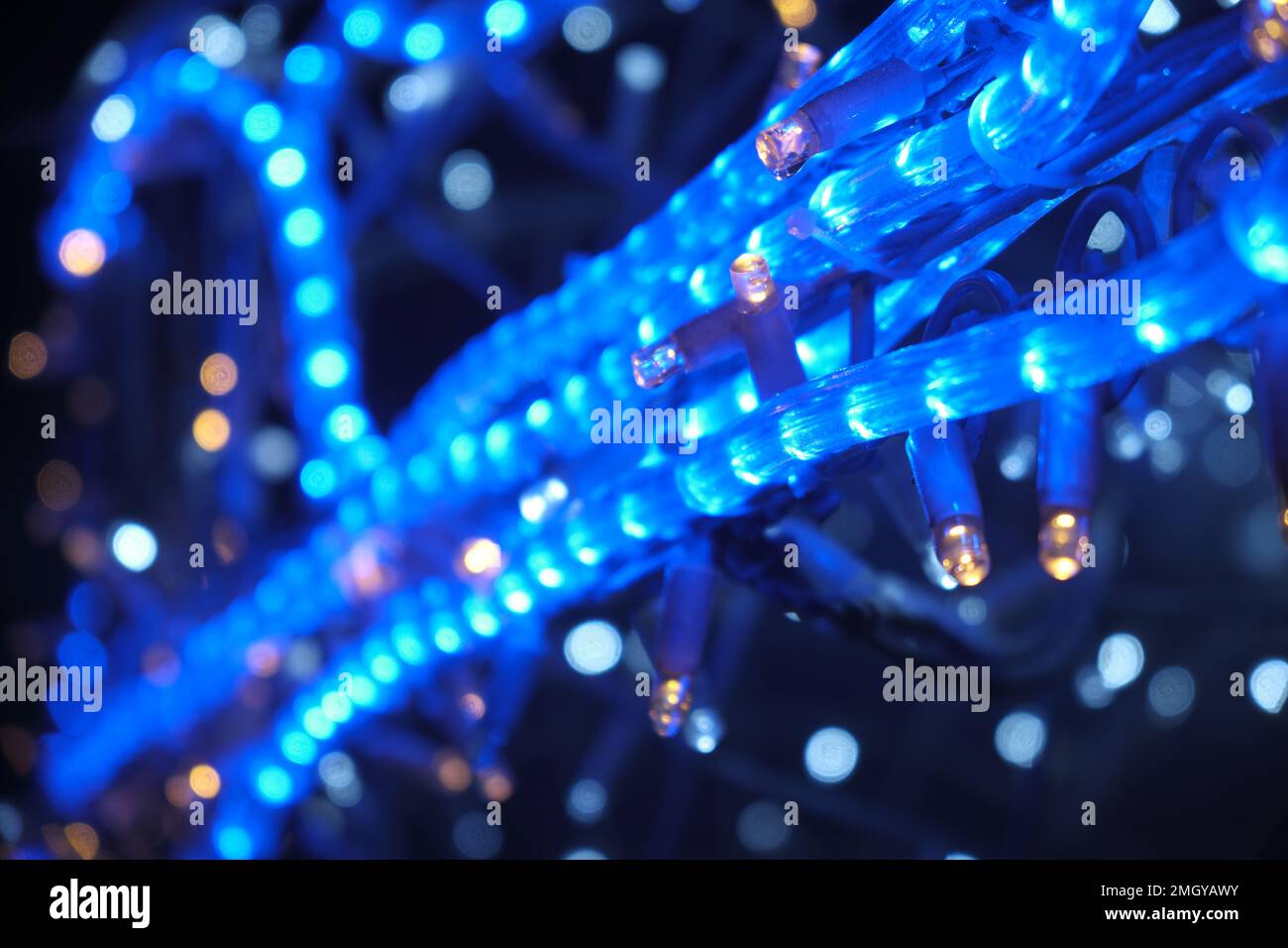 Christmas background Festive abstract background with bokeh defocused ...