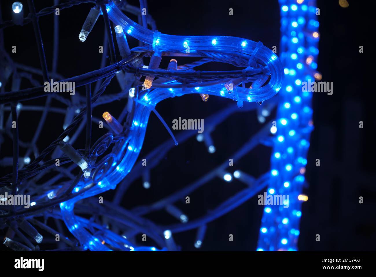 Christmas background Festive abstract background with bokeh defocused ...