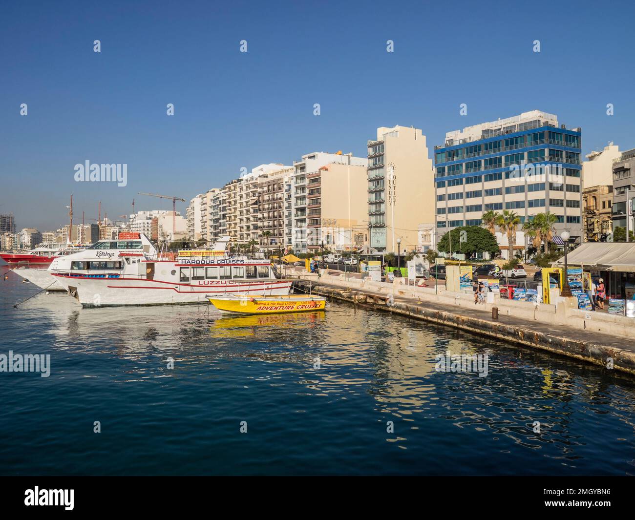 Waterfront at Sliema, Malta Stock Photo