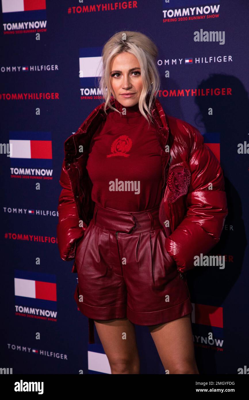 Singer Pixie Lott poses for photographers ahead of the Tommy Hilfiger