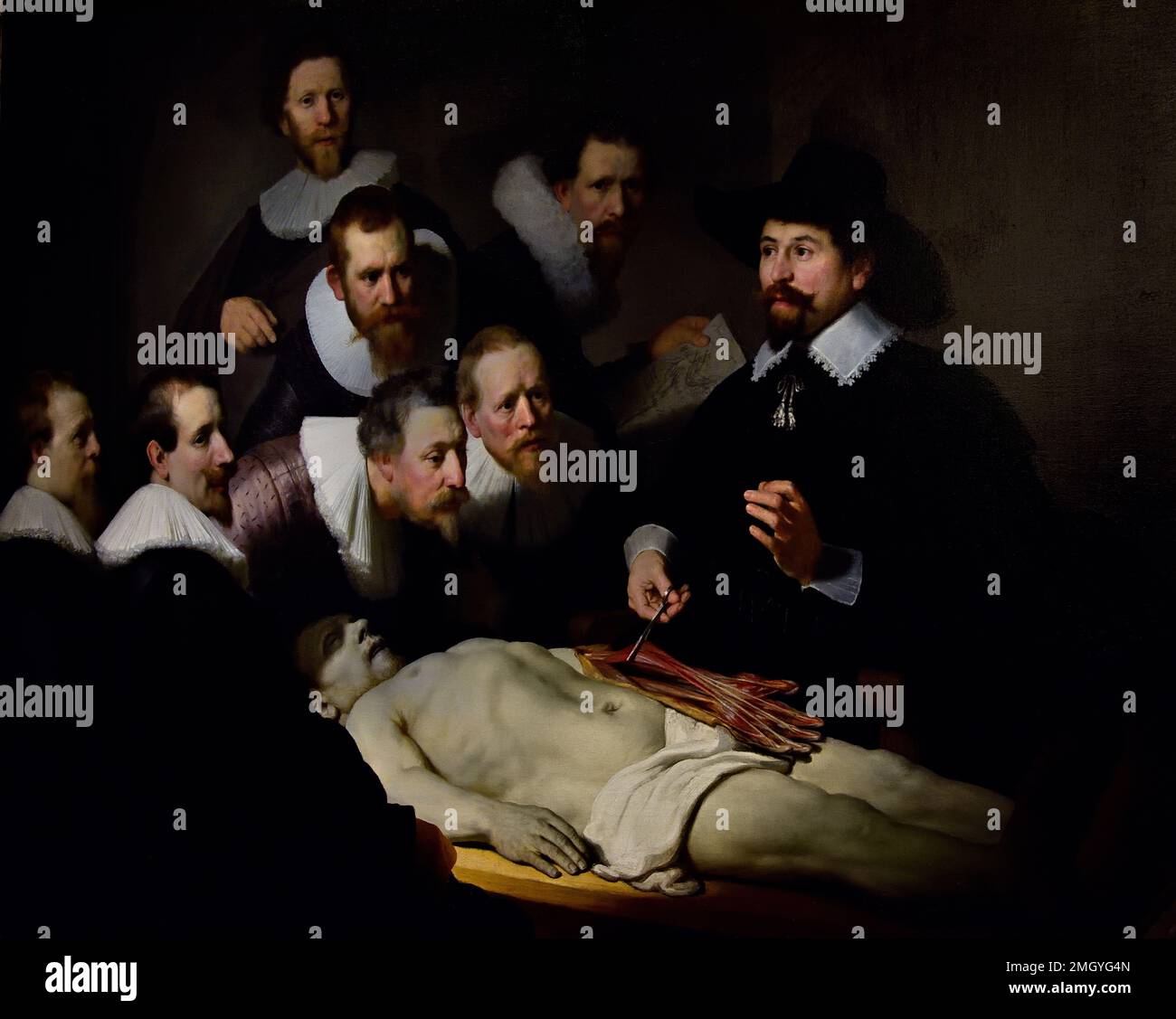 The Anatomy Lesson of Dr Nicolaes Tulp 1632 Rembrandt, Rembrandt Harmenszoon van Rijn, 1606-1669, The, Netherlands, Dutch, Stock Photo