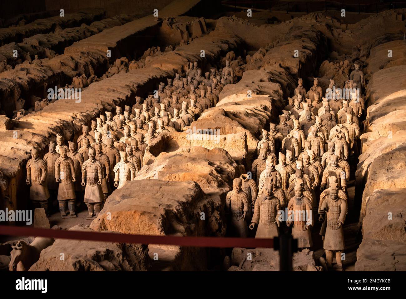 The Terracotta Army Or The "Terra Cotta Warriors And Horses" Buried In ...