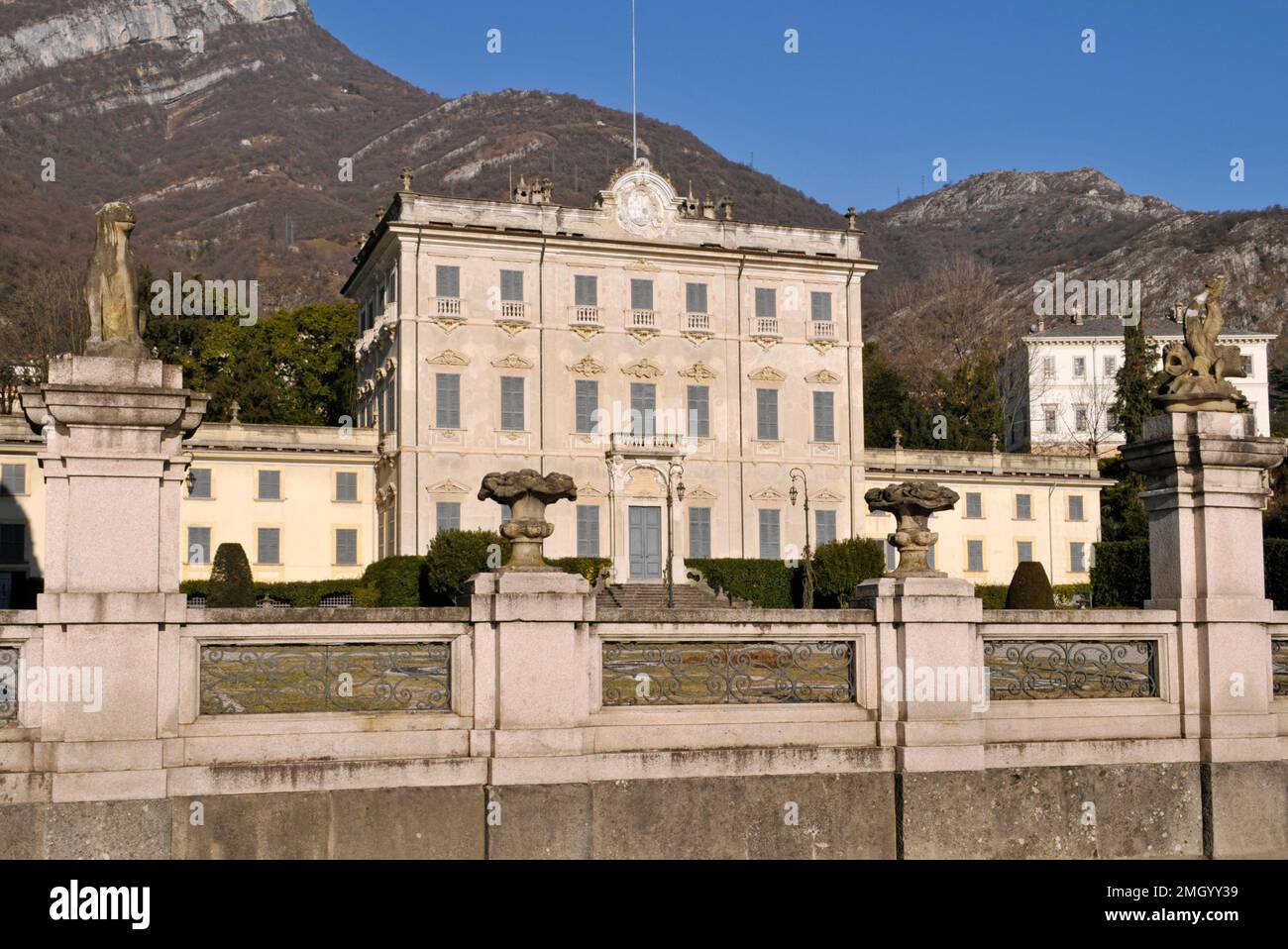 the baroque Villa Sola Cabiati 'La Quiete' in Tremezzo, Lake Como, Lombardy, Italy Stock Photo