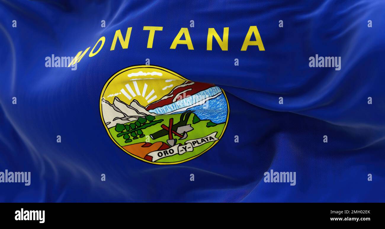 Montana flag hi-res stock photography and images - Alamy