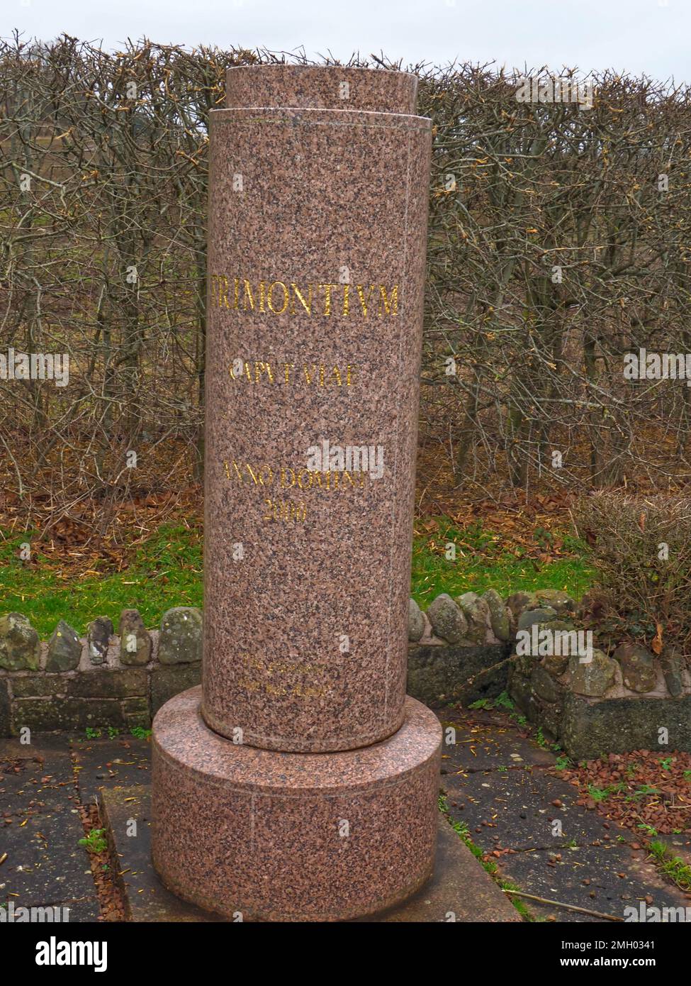 Newstead Millennium milestone , in the form of a Roman milestone,Melrose,Scottish Borders